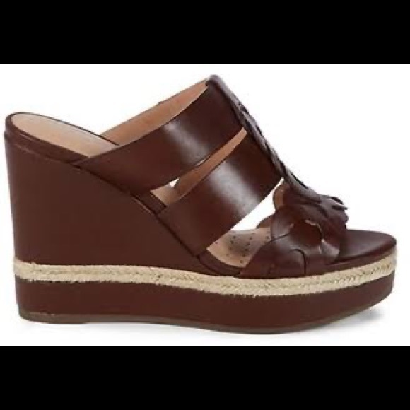 Geox Yulimar Leather Wedge Platform Sandals - Picture 2 of 16